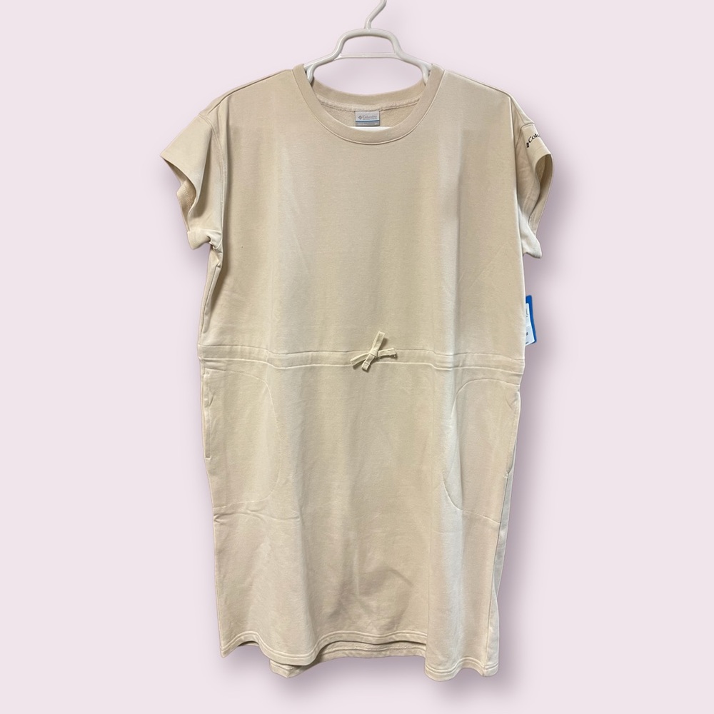 Columbia Women’s Cream Midi Shirt Dress NWT